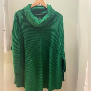 Green Tunic Cowl Sweater